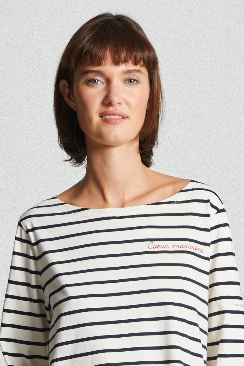 mariniere broderie coeur VENTEST - Mat de Misaine