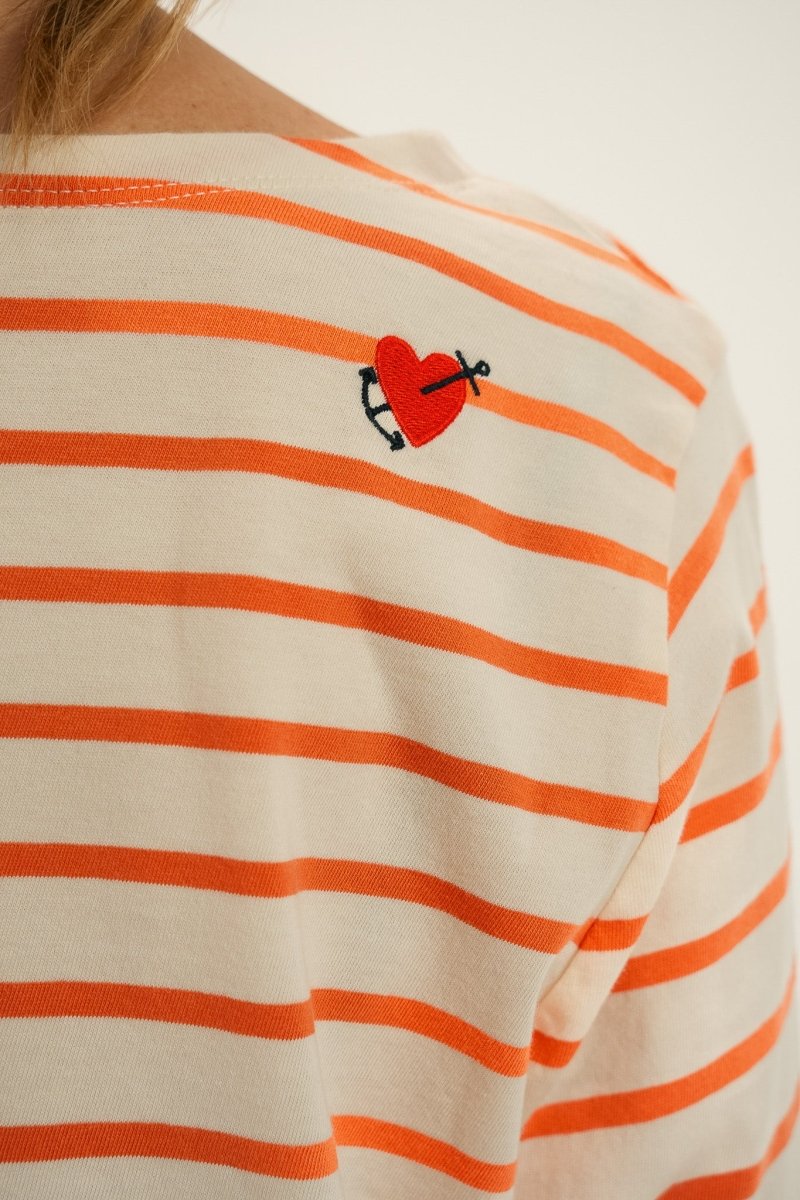 Marinière broderie cœur VENTEST - Mat de Misaine