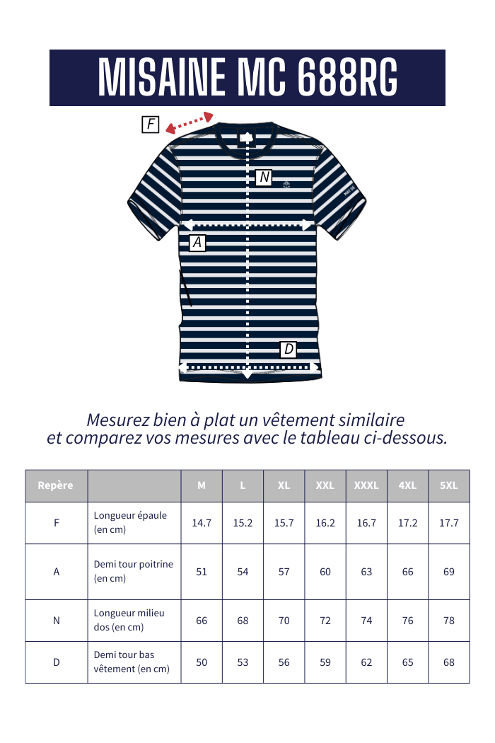 Marinière manches courtes MISAINE - Mat de Misaine