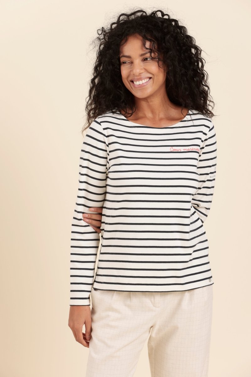 mariniere manches longues femme coton - Mat de Misaine