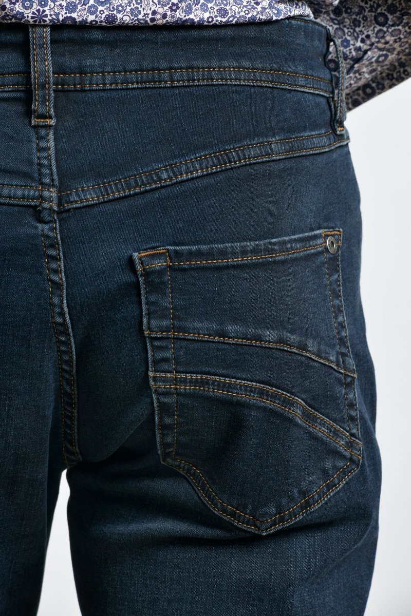 Pantalon 5 poches en coton avec passant fantaisie - Mat de Misaine