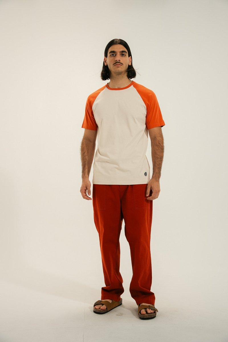 Pantalon ample à chevron PECTEN - Mat de Misaine