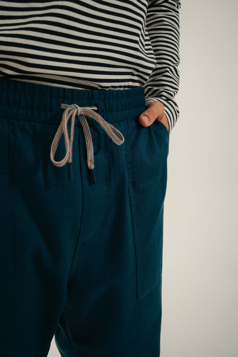 Pantalon ample à chevron PECTEN - Mat de Misaine