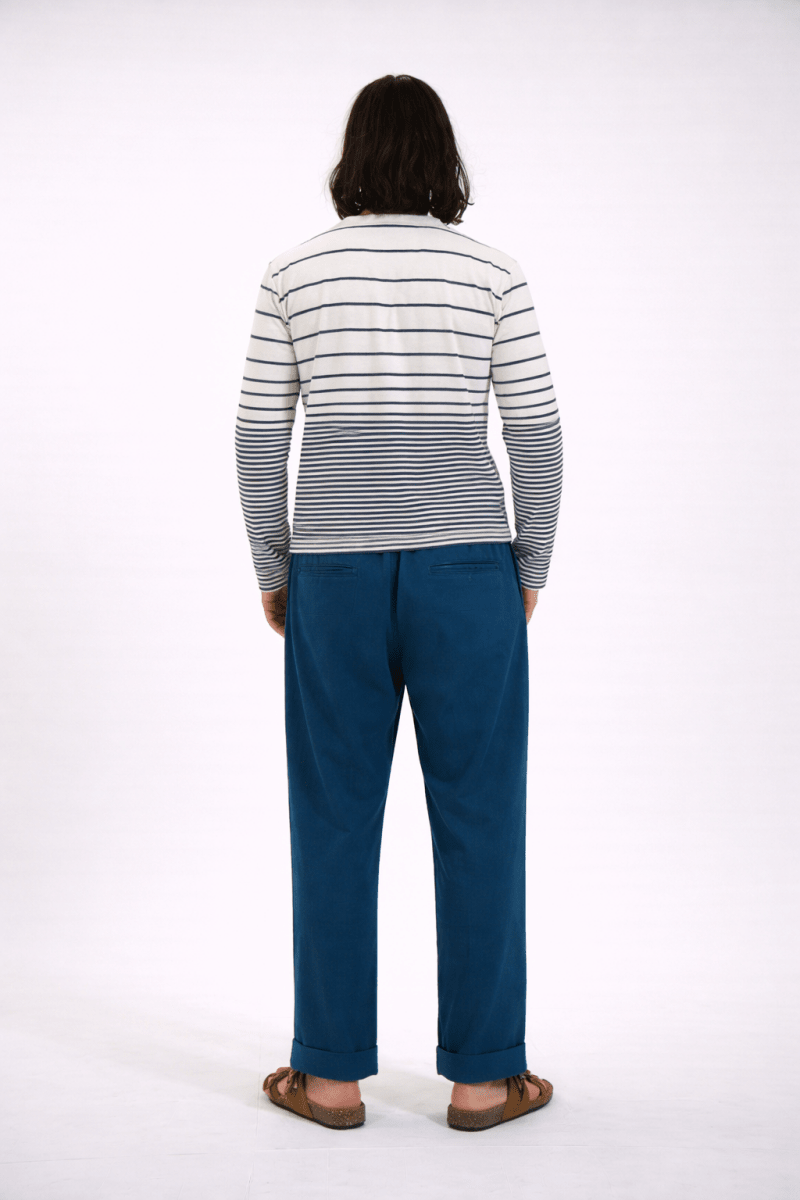 Pantalon ample à chevron PECTEN - Mat de Misaine