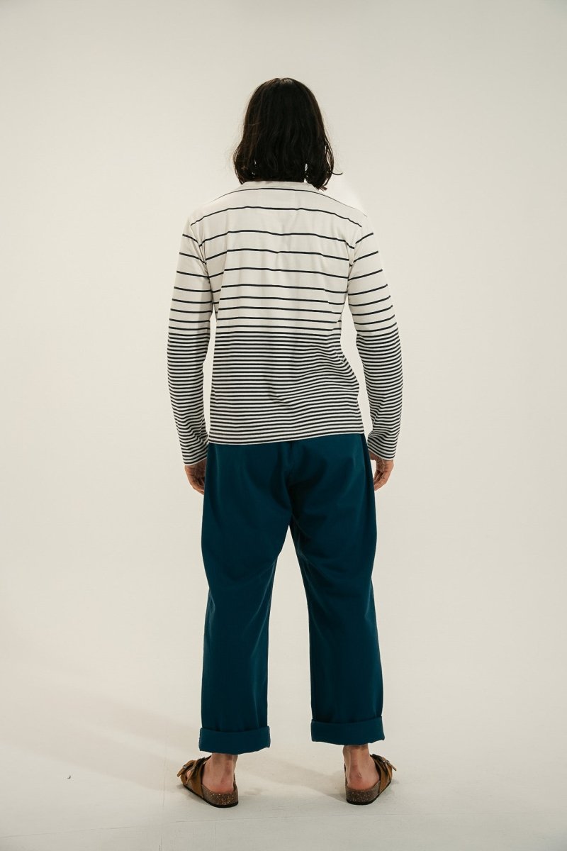 Pantalon ample à chevron PECTEN - Mat de Misaine