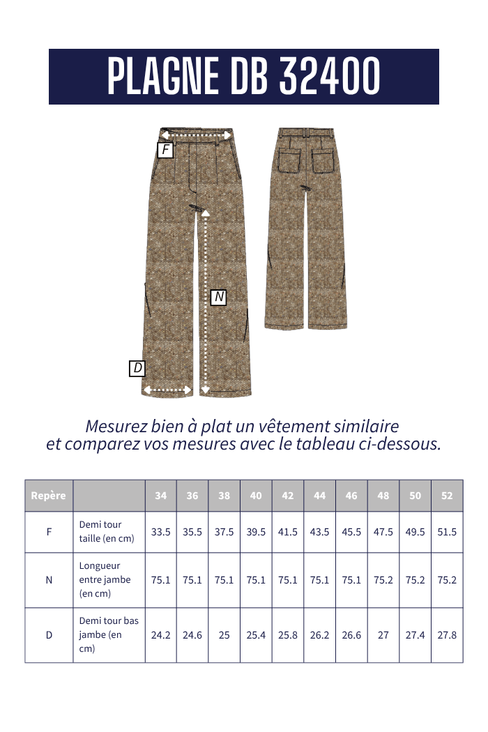 Pantalon chiné PLAGNE - Mat de Misaine
