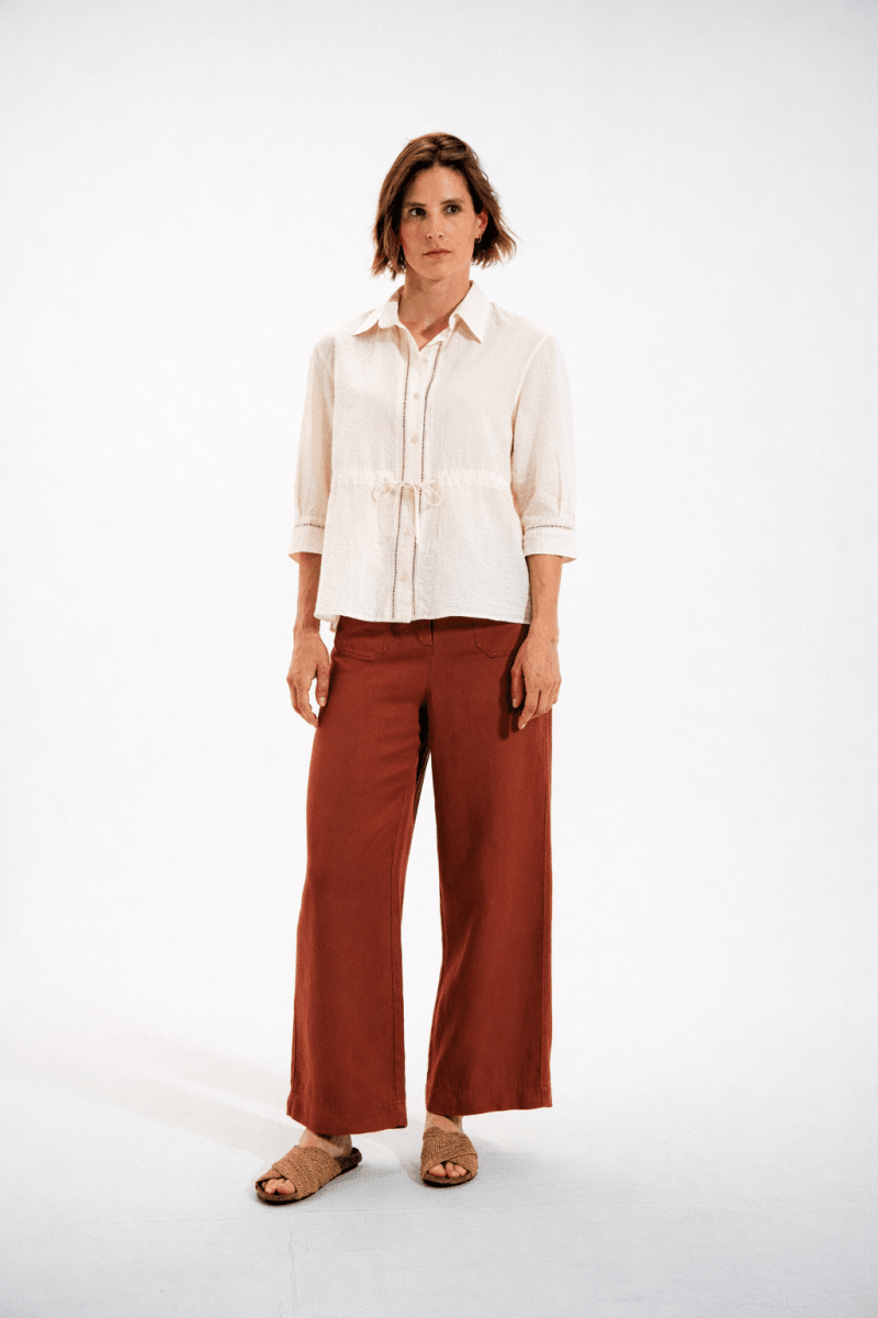 Pantalon droit en lyocell PANAMA - Mat de Misaine