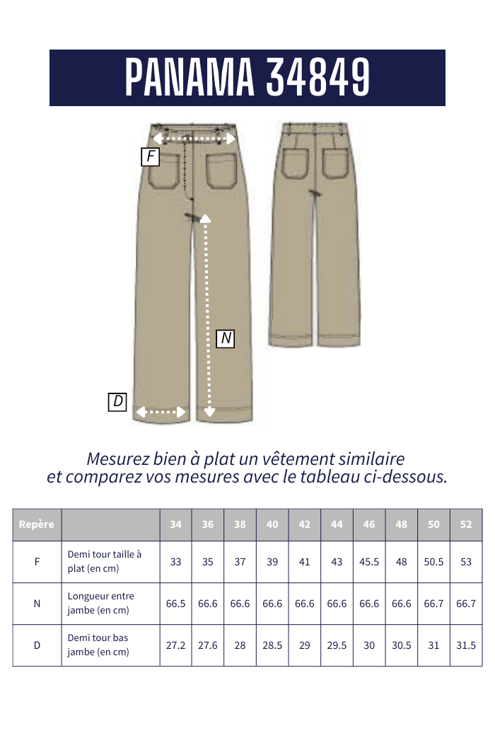 Pantalon droit en lyocelle PANAMA - Mat de Misaine