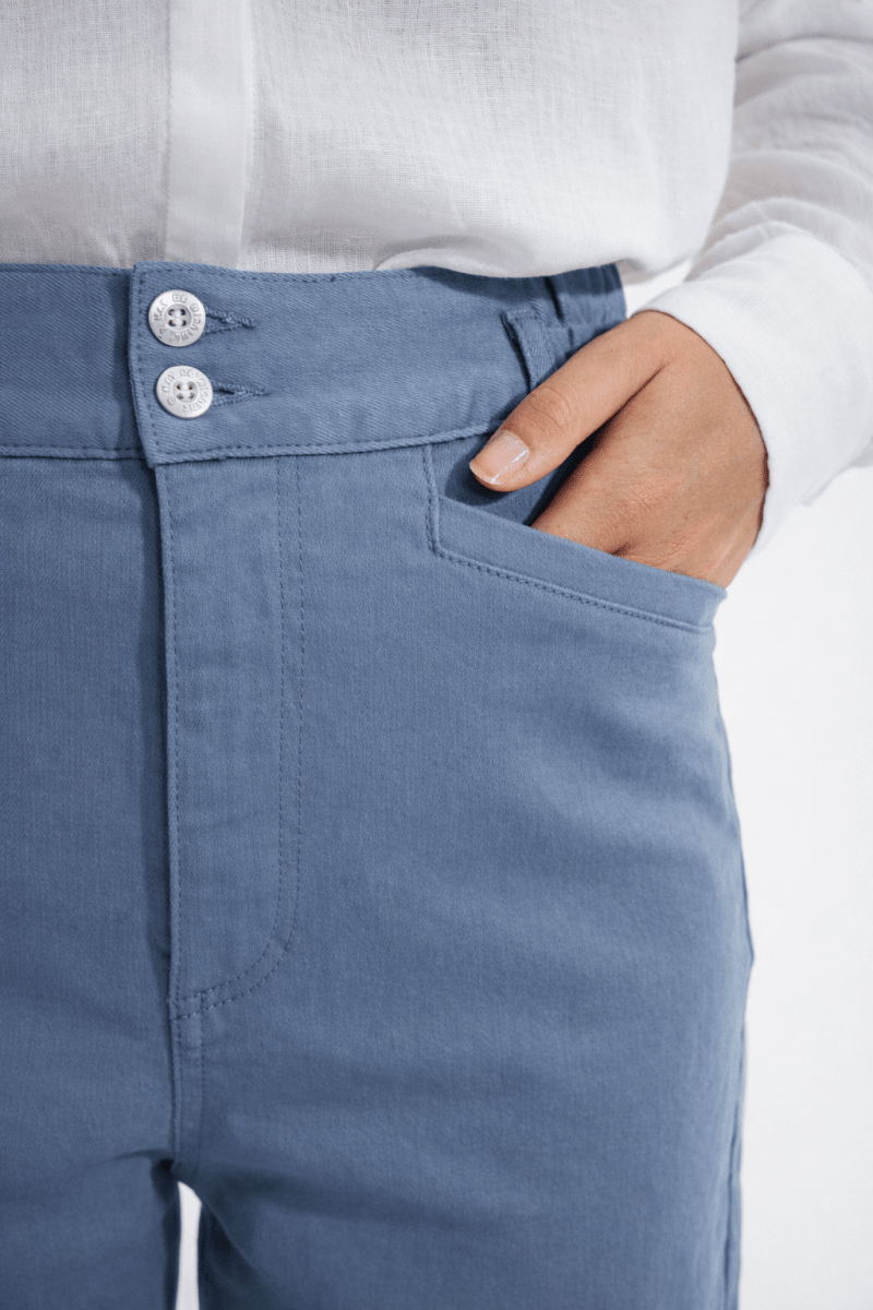 Pantalon élastiqué en coton PONTY - Mat de Misaine