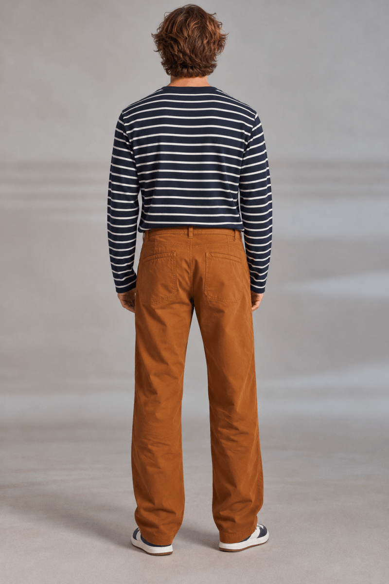 Pantalon en canvas avec découpe de renfort PAUZOK - Mat de Misaine