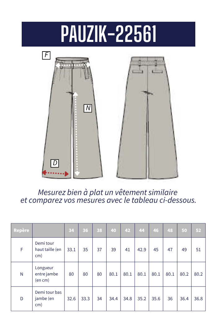 Pantalon en flanelle PAUZIK - Mat de Misaine