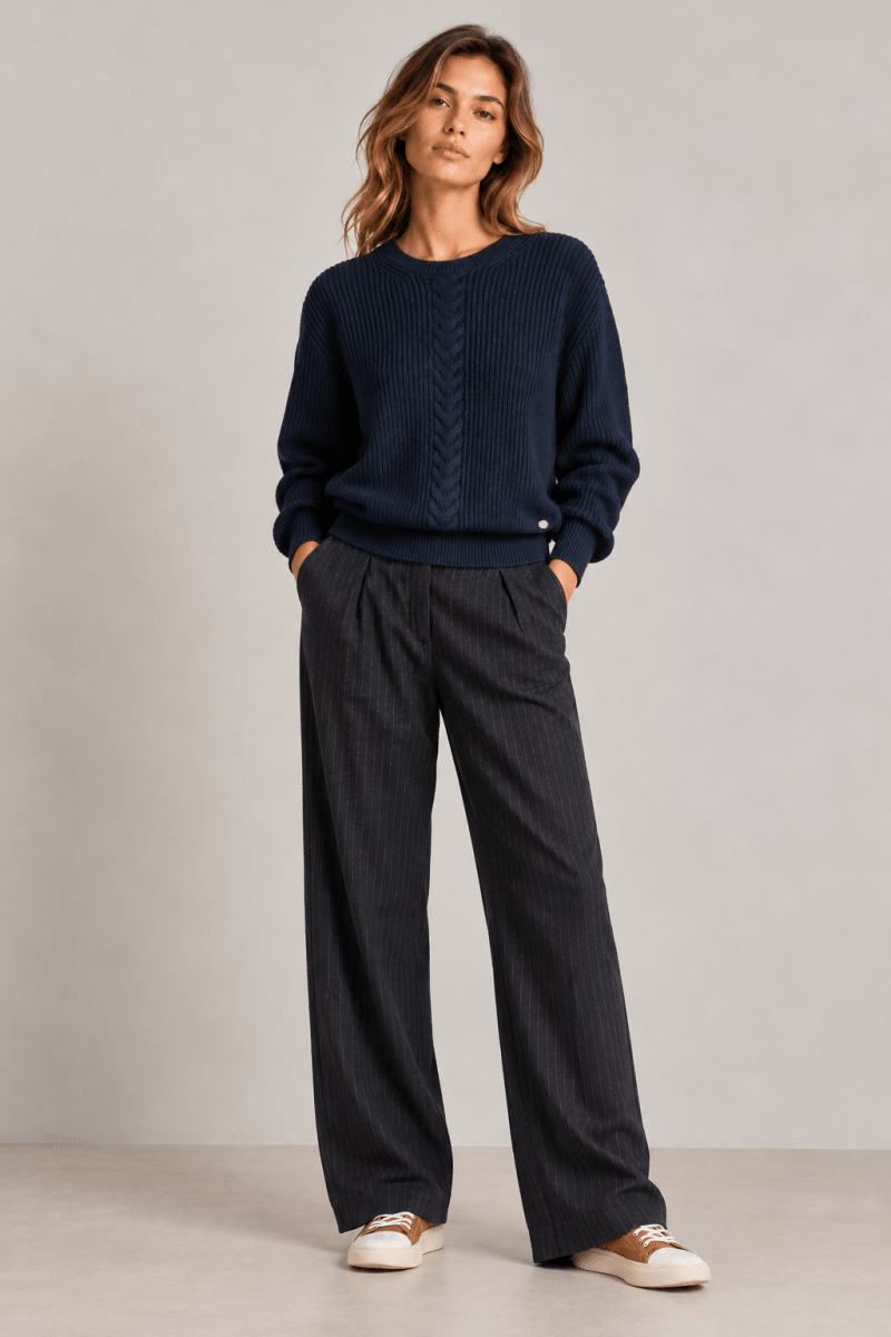 Pantalon en flanelle POULIE - Mat de Misaine