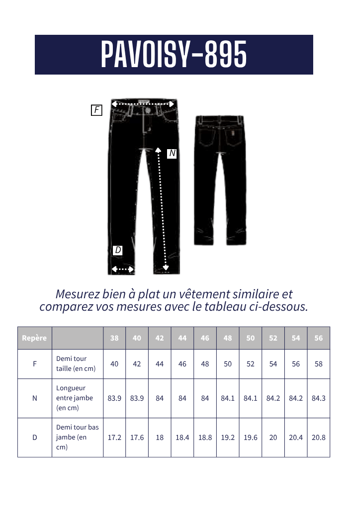 Pantalon en jeans PAVOISY - Mat de Misaine