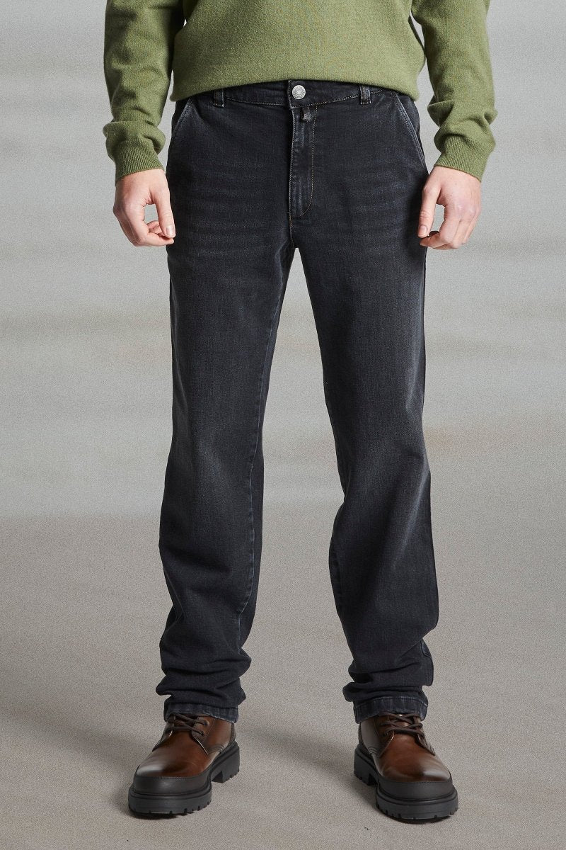 Pantalon en jeans taille élastiquée TRANSAT - Mat de Misaine