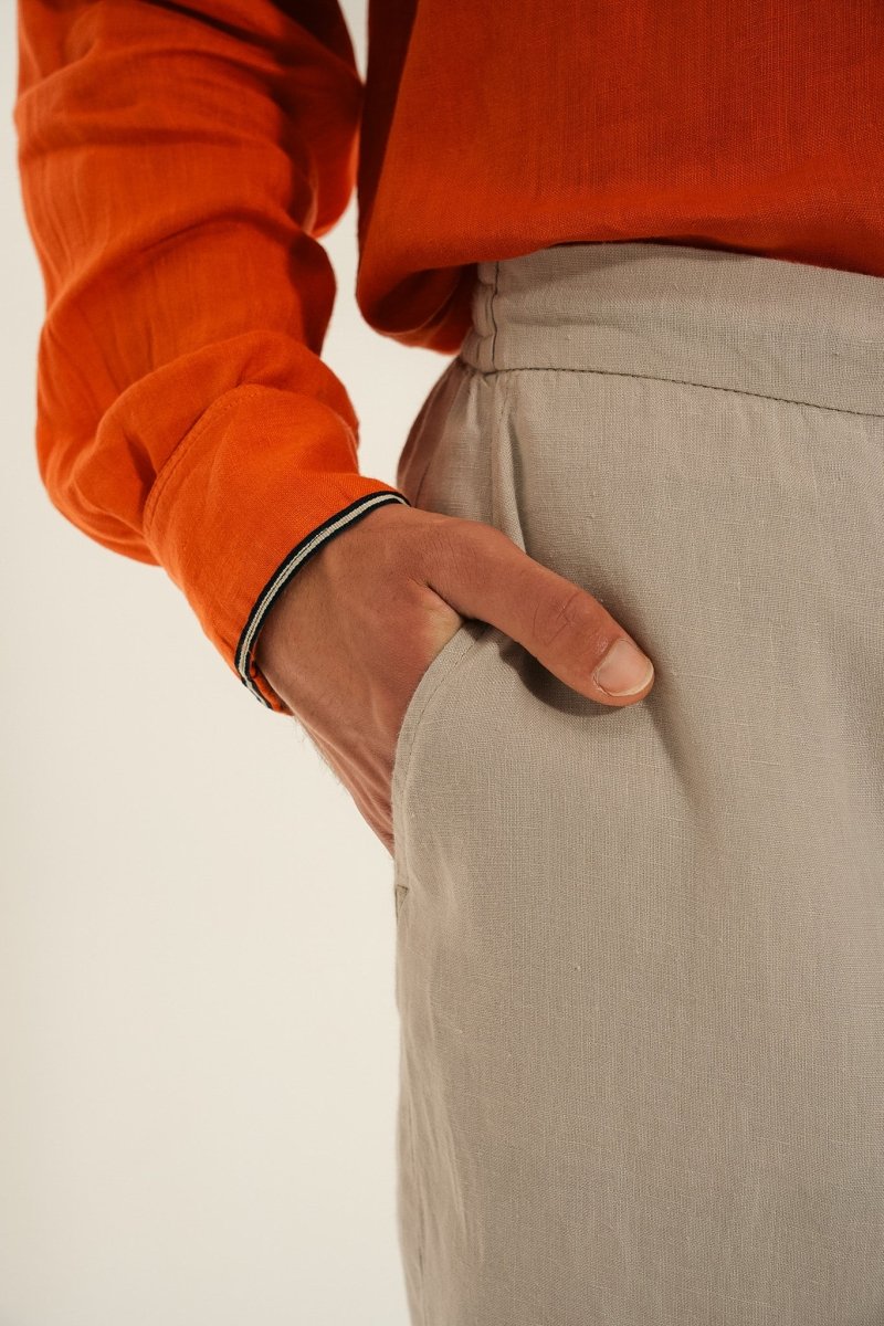 Pantalon en lin PERNA. - Mat de Misaine