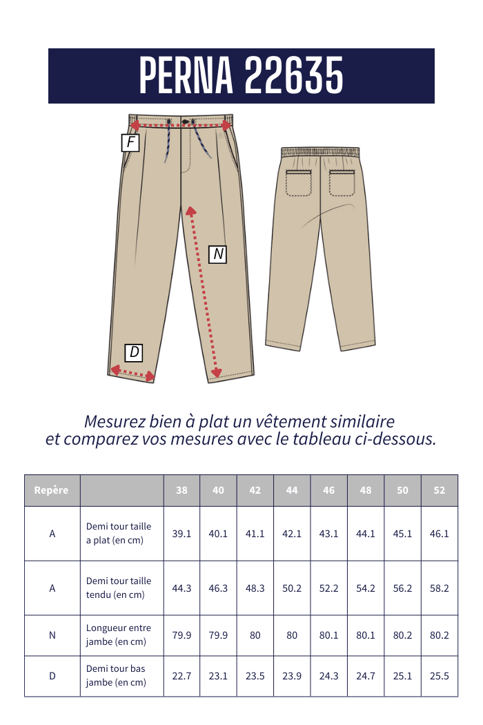 Pantalon en lin PERNA. - Mat de Misaine