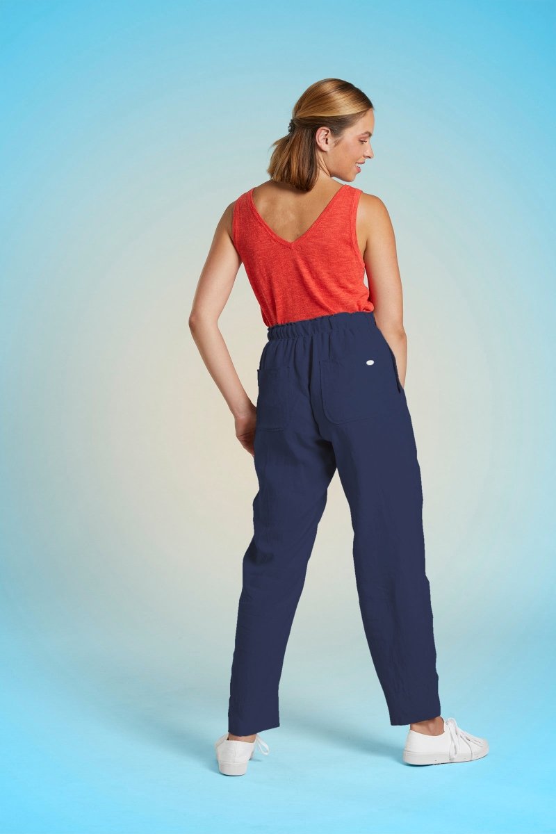 Pantalon en lin taille élastiquée PAROS - Mat de Misaine