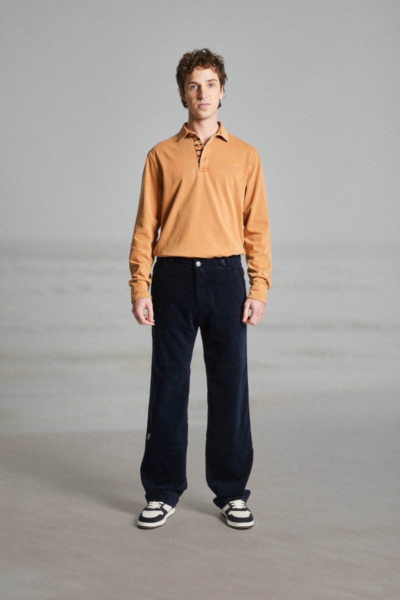 Pantalon en velours avec découpe de renfort PAUZOK - Mat de Misaine