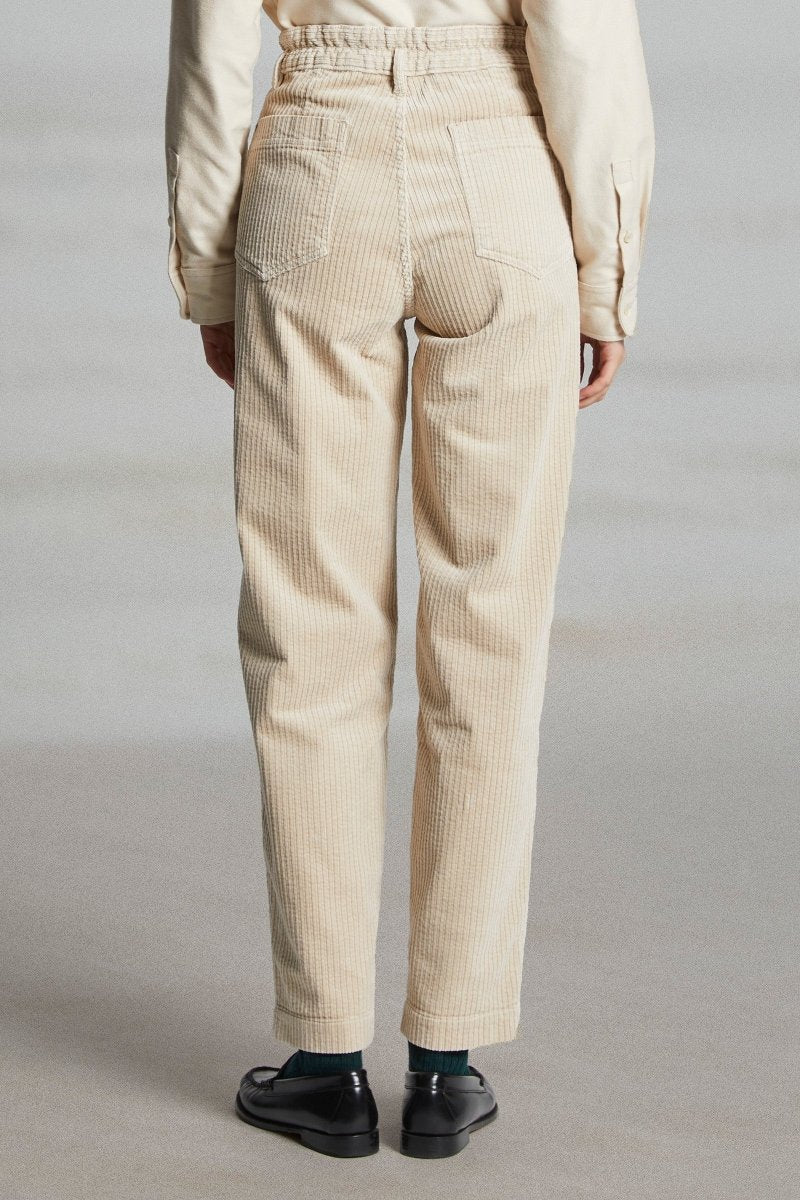 Pantalon en velours jambe arrondie PRONY - Mat de Misaine