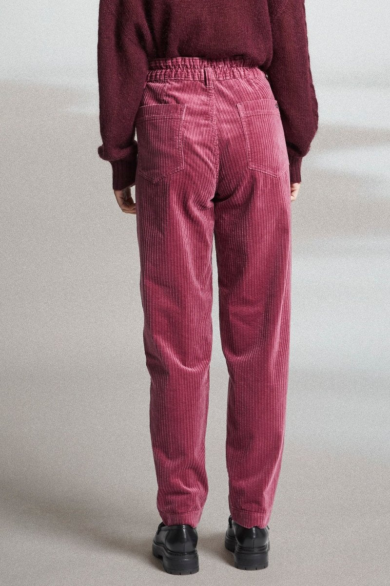 Pantalon en velours jambe arrondie PRONY - Mat de Misaine