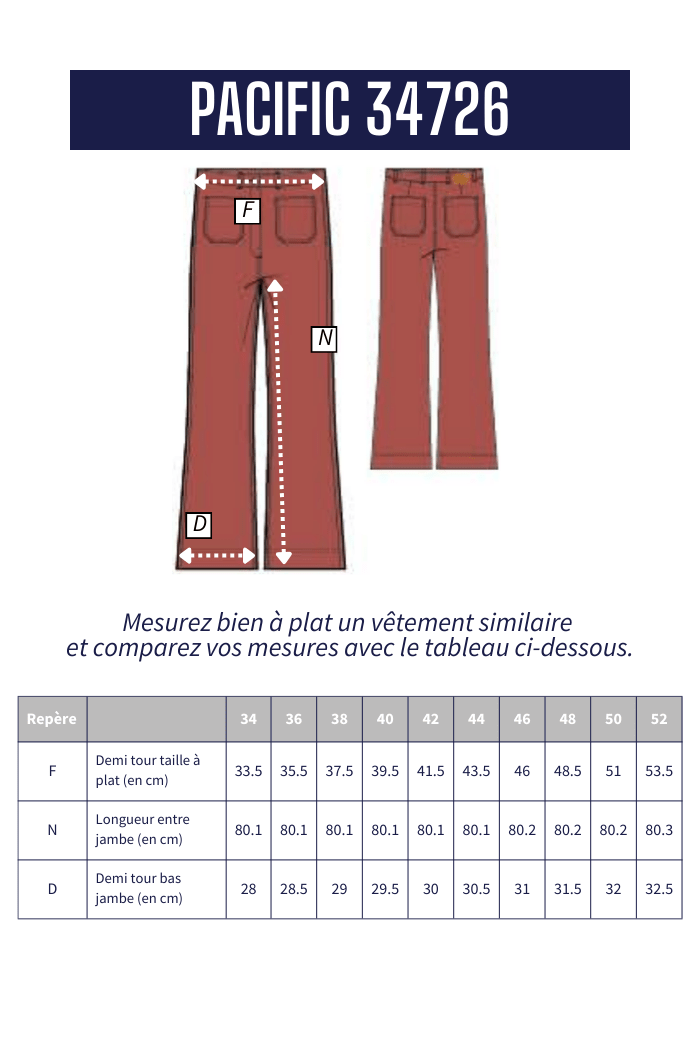 Pantalon flare PACIFIC - Mat de Misaine
