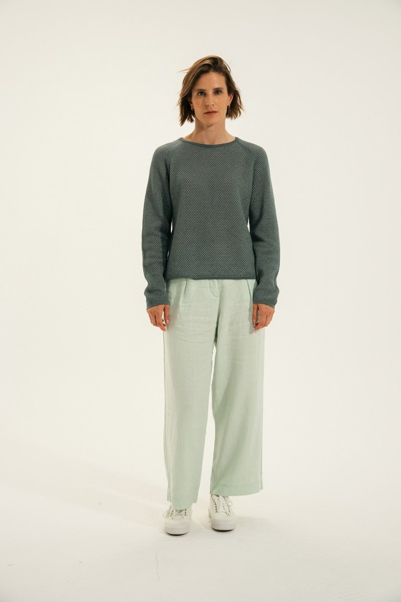 Pantalon large en lin PYLOS - Mat de Misaine