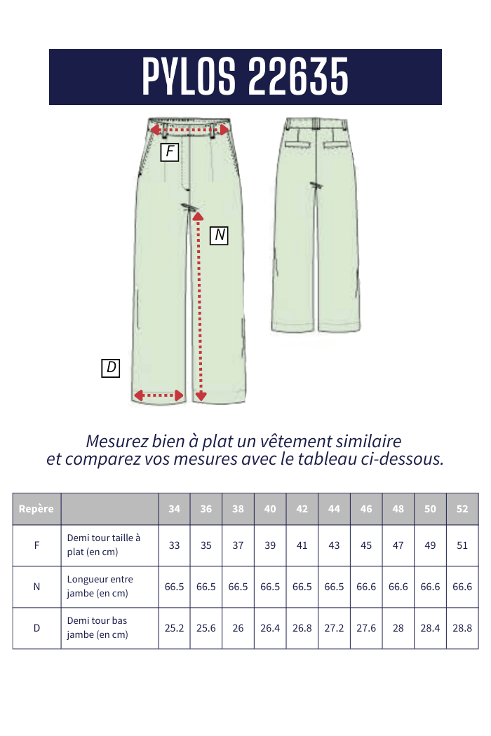 Pantalon large en lin PYLOS - Mat de Misaine