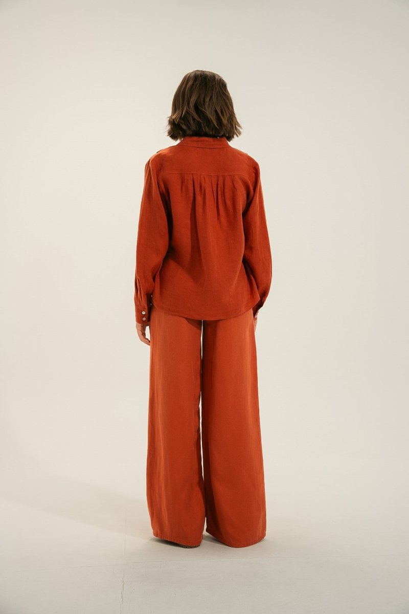 Pantalon large lyocell PORTO. - Mat de Misaine