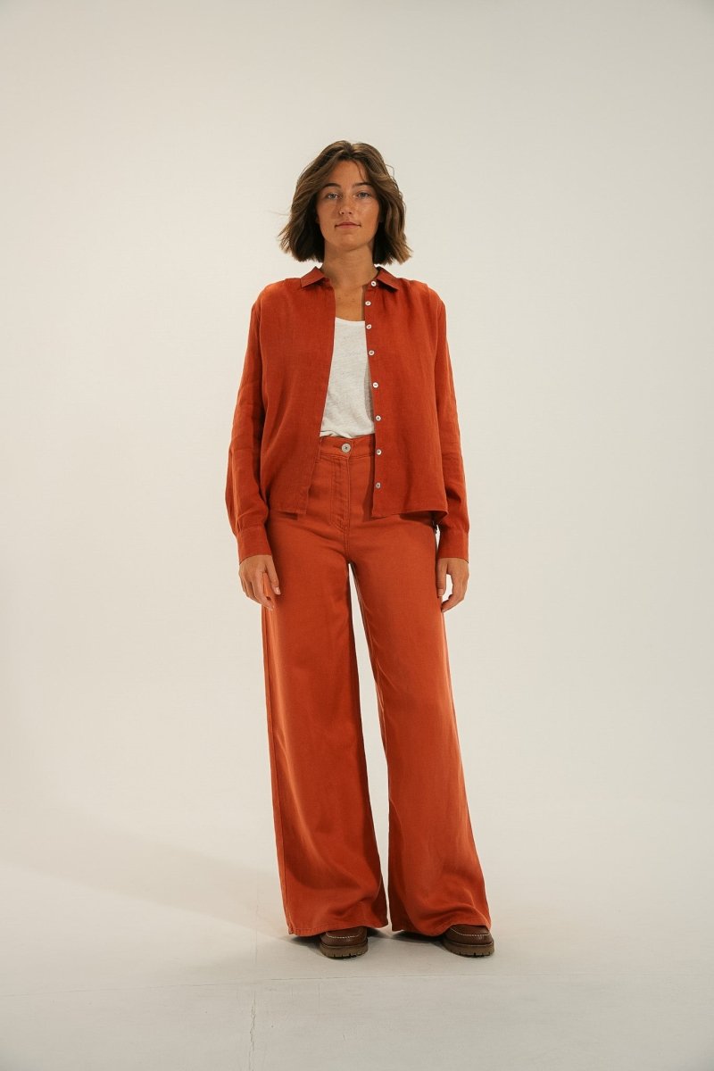 Pantalon large lyocell PORTO. - Mat de Misaine