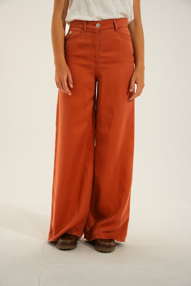 Pantalon large lyocell PORTO. - Mat de Misaine