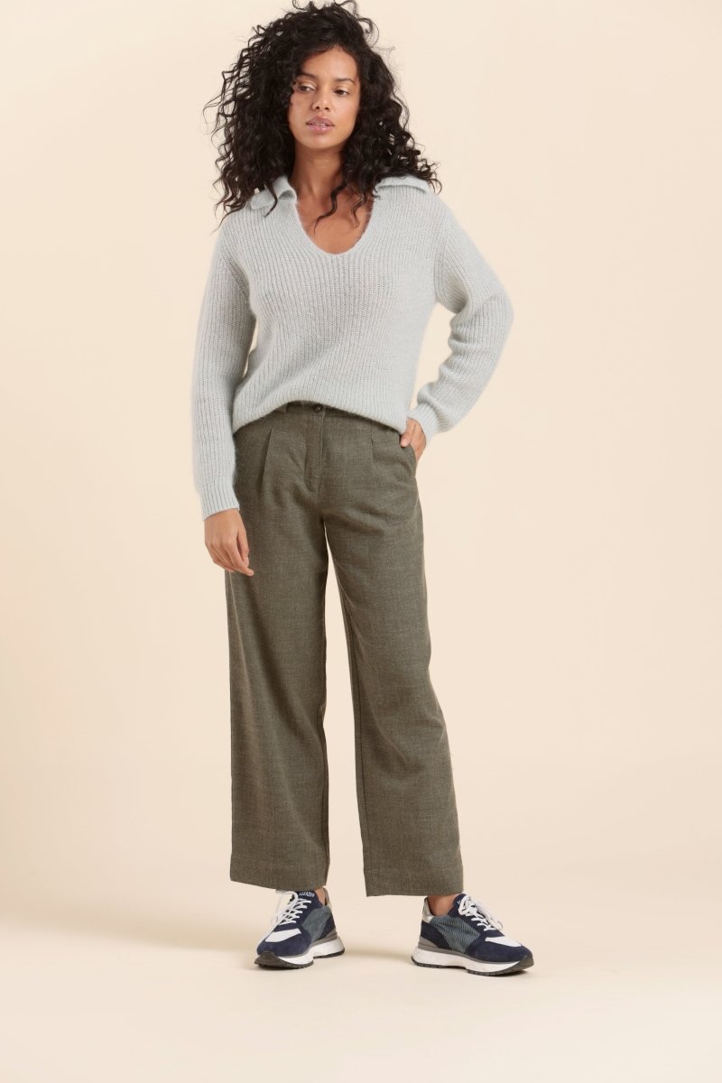 pantalon large POUPE en flanelle - Mat de Misaine