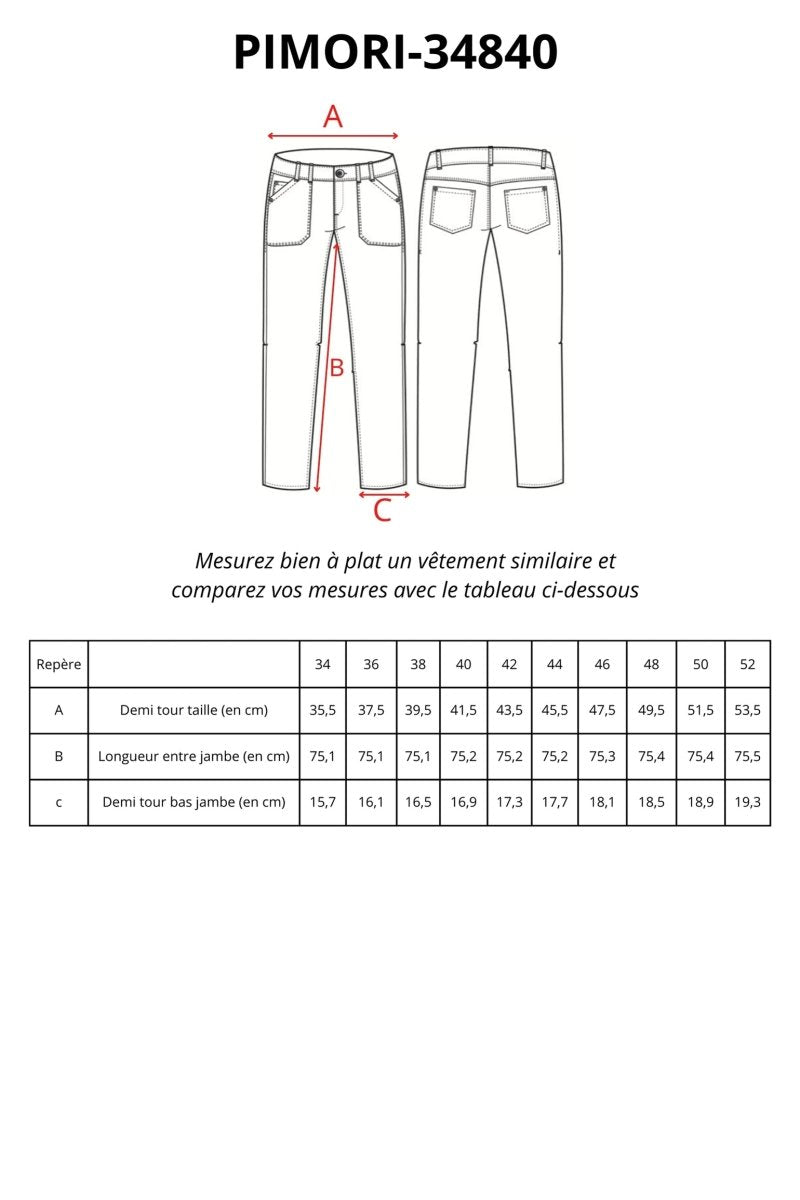 Pantalon taille haute en velours grosses côtes bio - Mat de Misaine