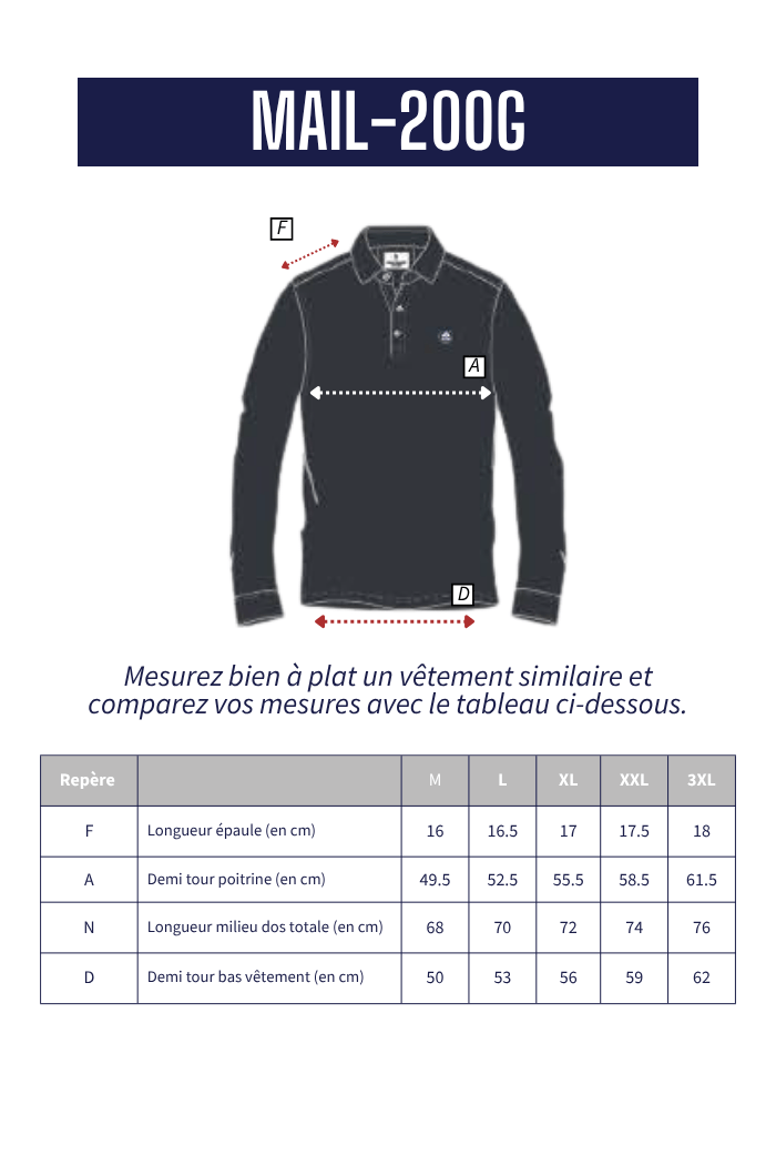Polo en coton MAIL - Mat de Misaine