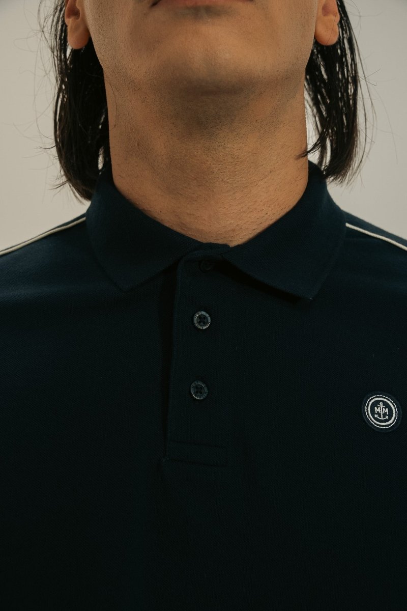 Polo maille piquée broderie poitrine MORSE - Mat de Misaine