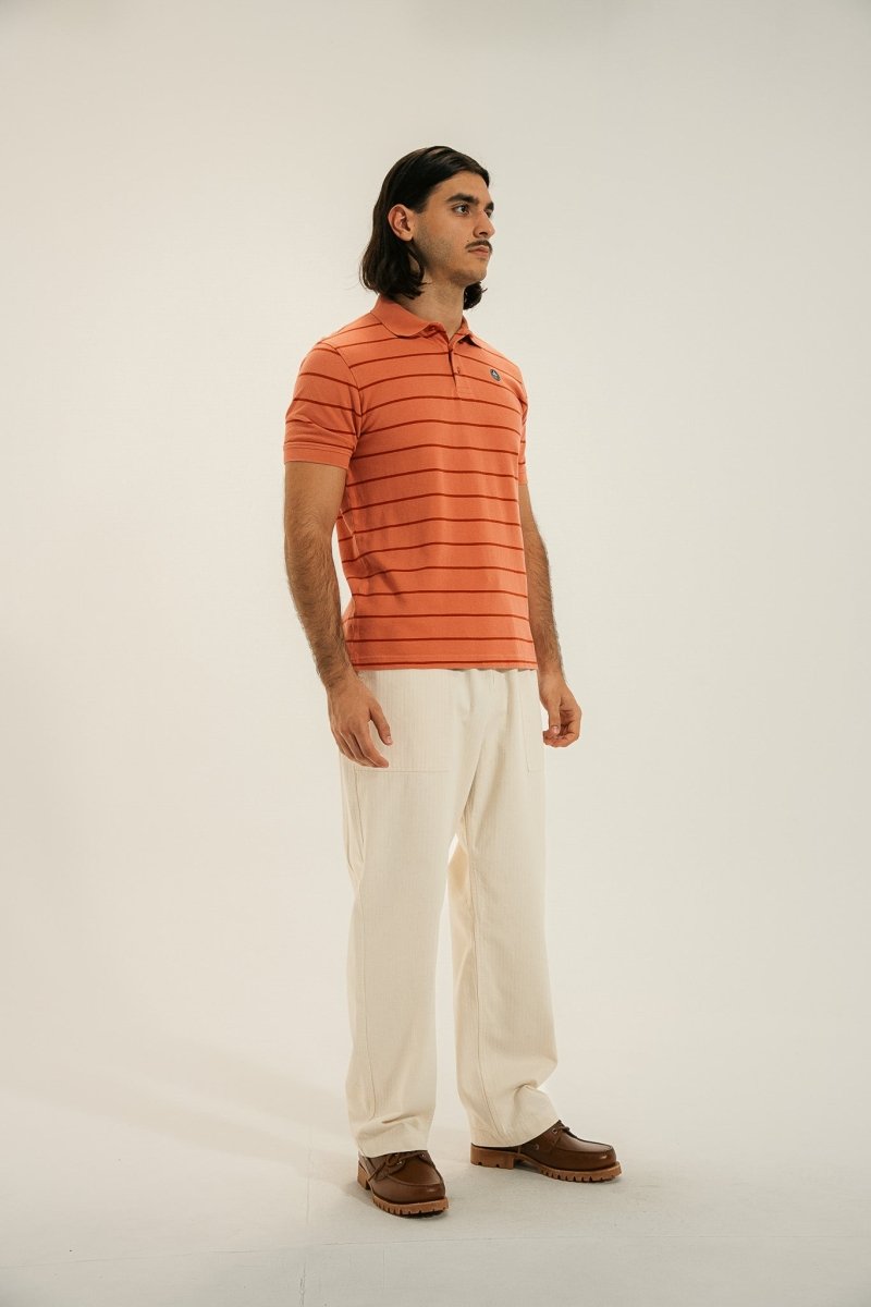 Polo maille piquée fines rayures MILRAY - Mat de Misaine