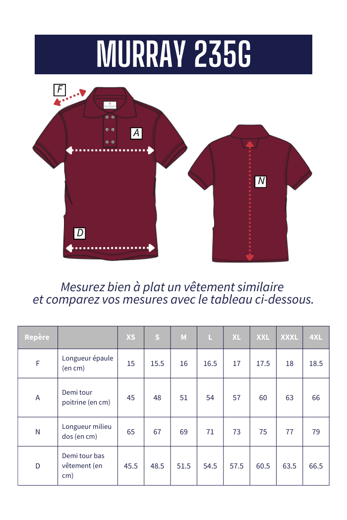Polo maille piquée MURRAY - Mat de Misaine