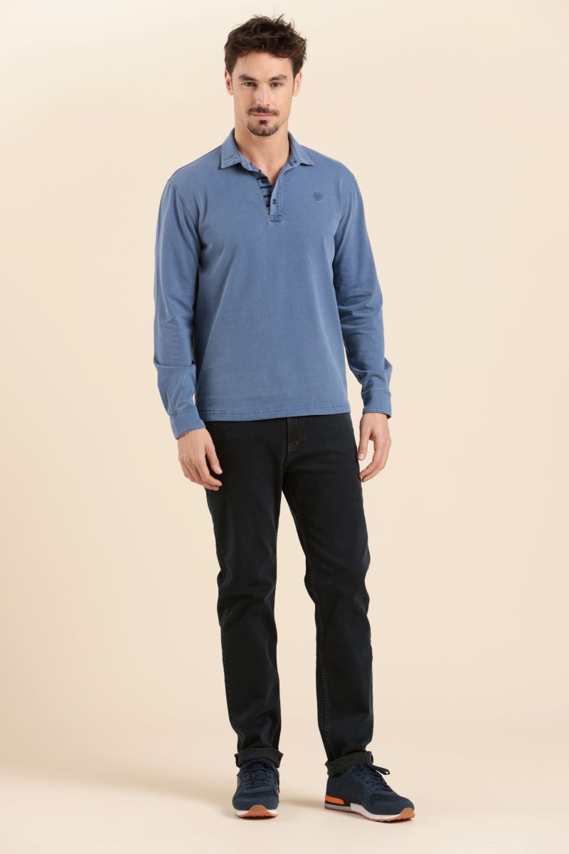 polo manches longues homme coton - Mat de Misaine