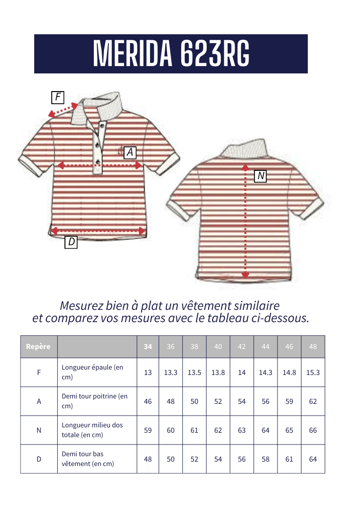 Polo rayé MERIDA - Mat de Misaine