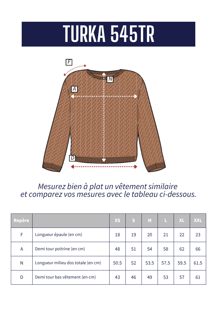 Pull à torsades TURKA - Mat de Misaine