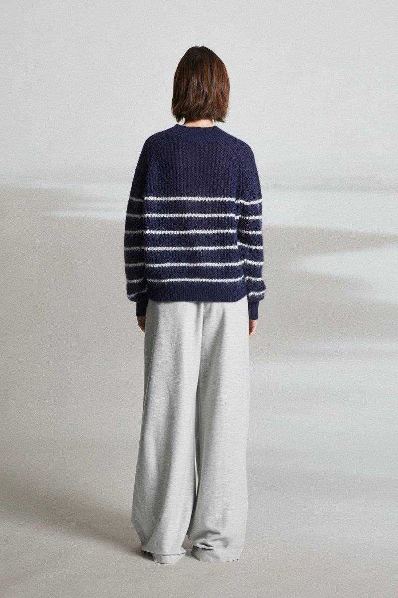 Pull avec boutons épaule TECK - Mat de Misaine