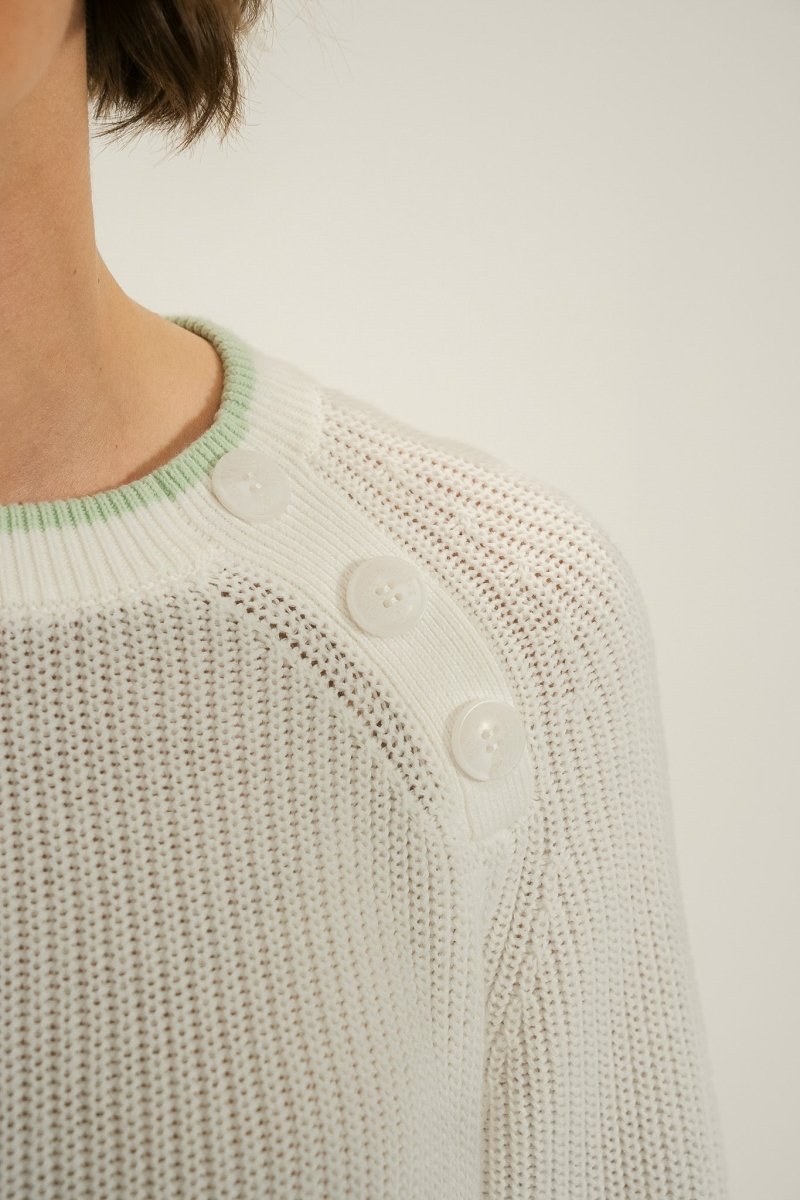 Pull boutonnage épaule TENERIFE - Mat de Misaine