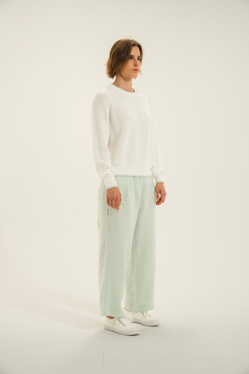 Pull boutonnage épaule TENERIFE - Mat de Misaine