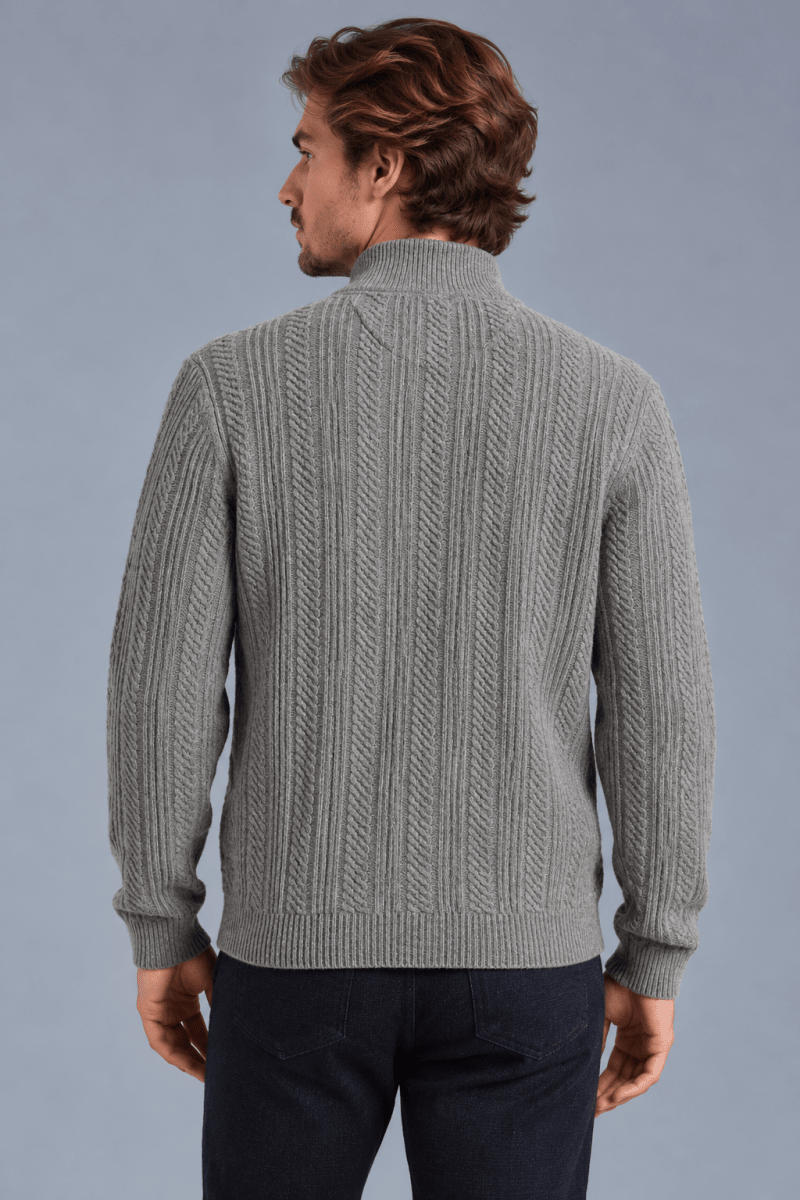 Pull camionneur zippé torsadé TWIST - Mat de Misaine