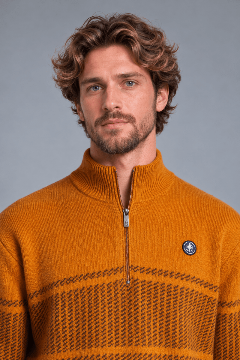 Pull camionneur zippé TUFFLE - Mat de Misaine