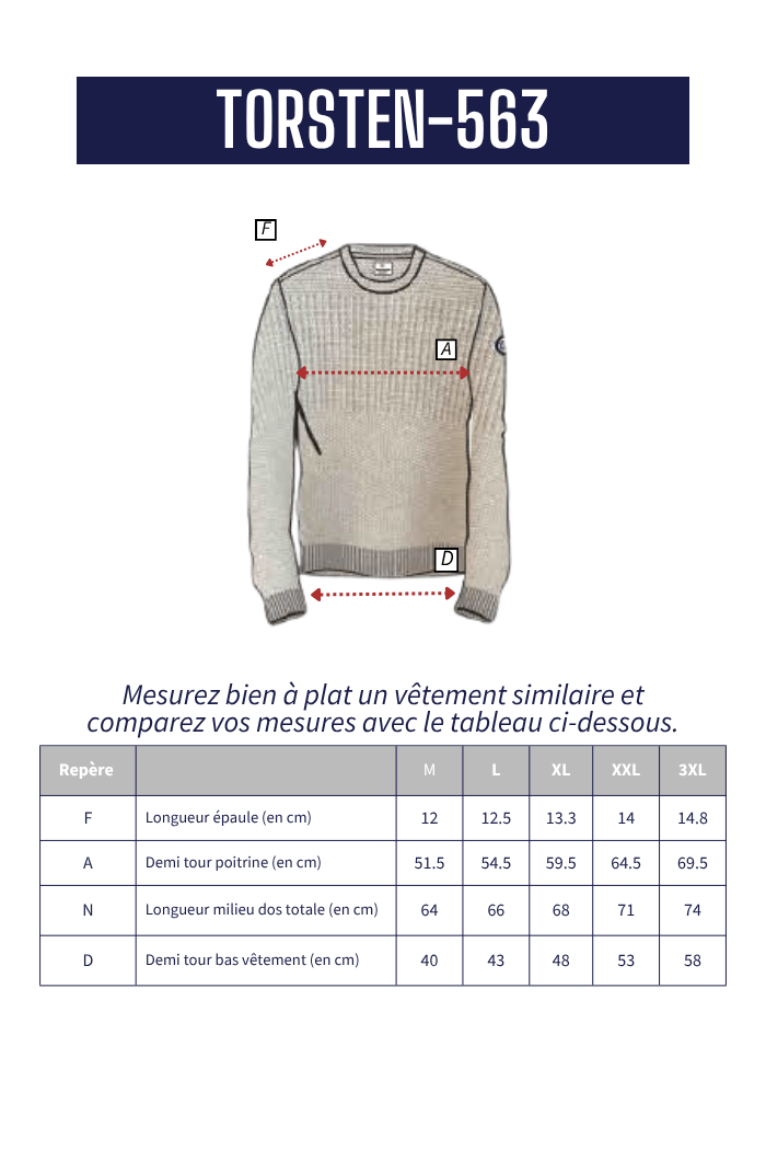 Pull col rond TORSTEN - Mat de Misaine