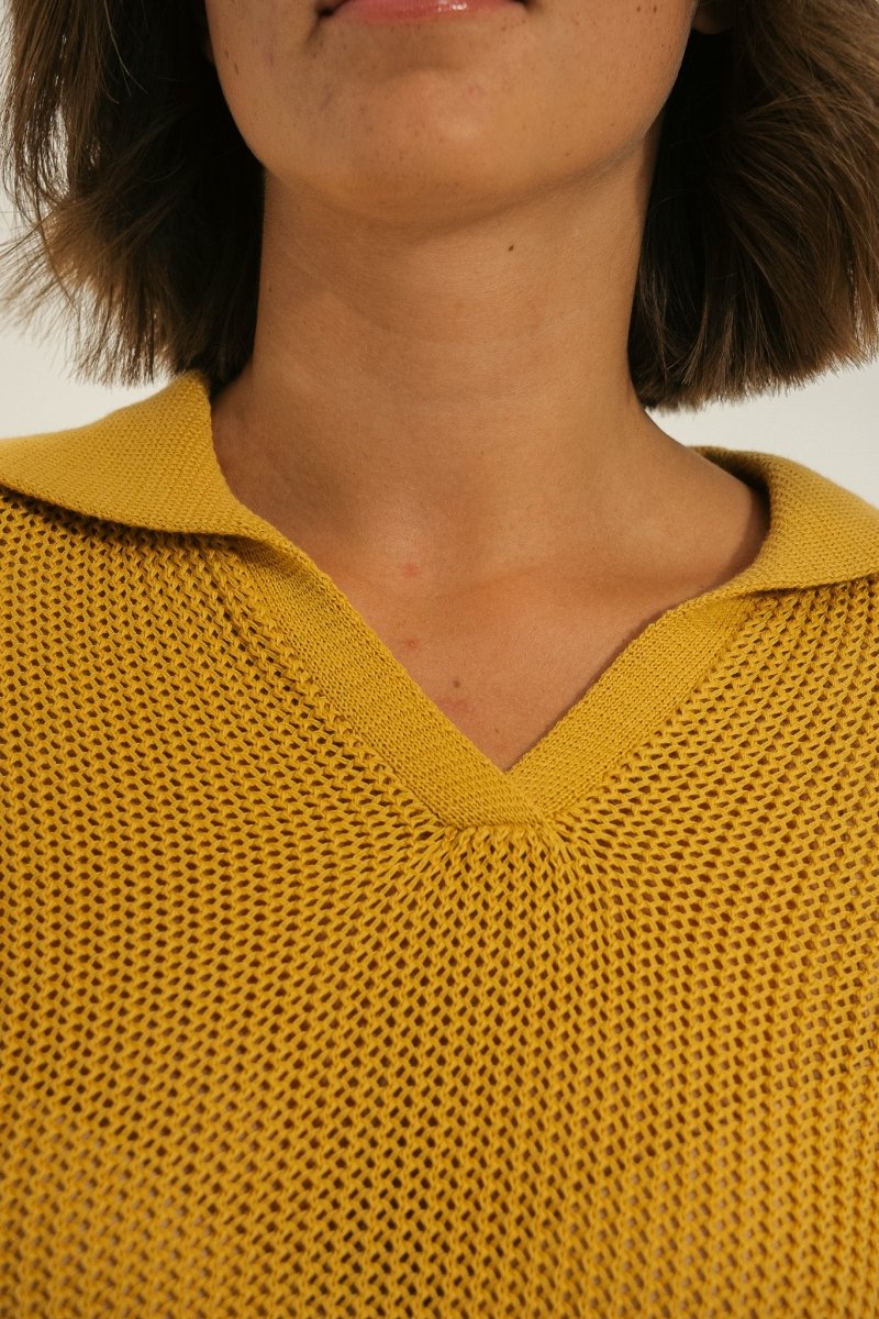 Pull col vareuse tricotage fantaisie TAVIRA - Mat de Misaine