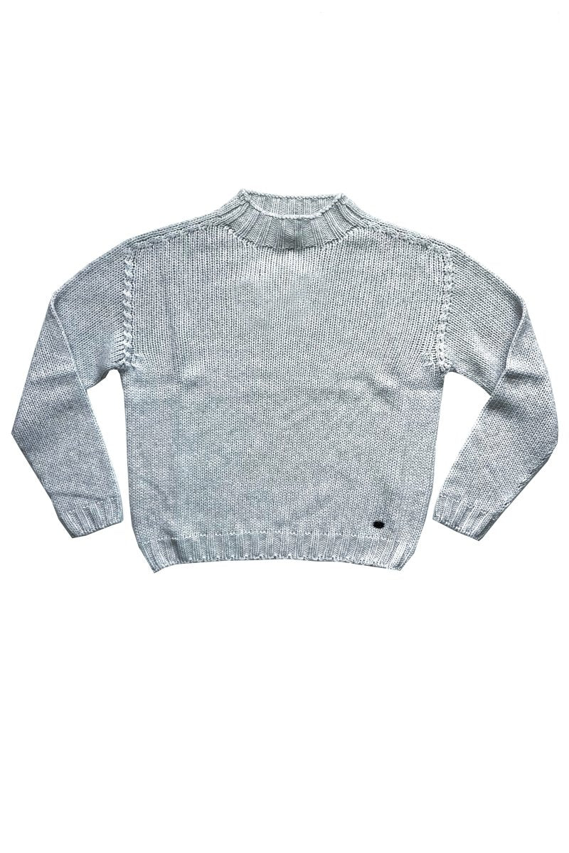 pull grosse maille en coton/laine - Mat de Misaine