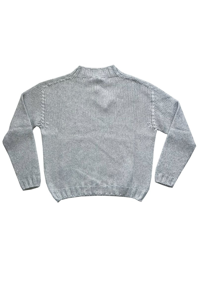 pull grosse maille en coton/laine - Mat de Misaine