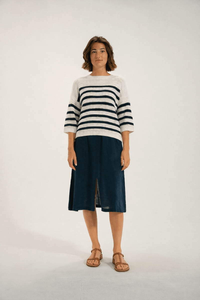 Pull grosse maille fantaisie TABOA - Mat de Misaine