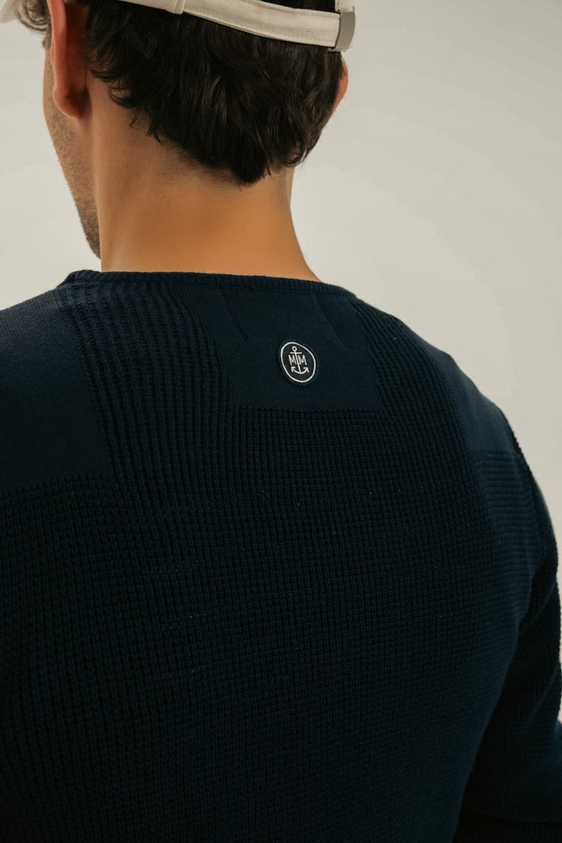 Pull marin empiècement épaules THAIS - Mat de Misaine